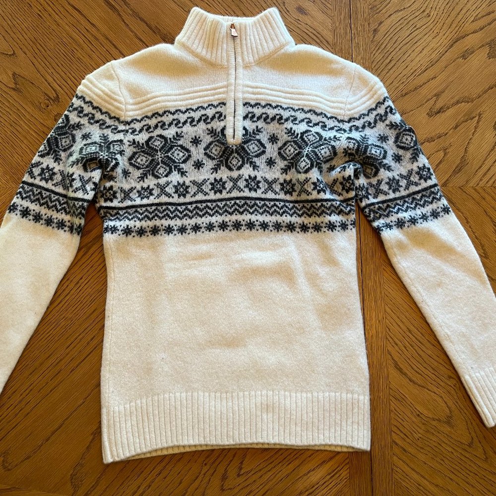 Rossignol Womens Quarter Zip Wool Sweater. Sz M